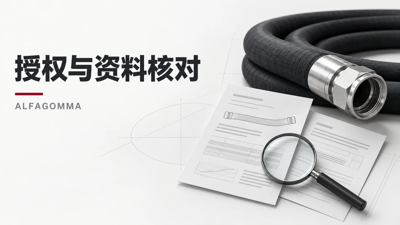 采购 ALFAGOMMA 软管,如何核对授权资质与产品资料