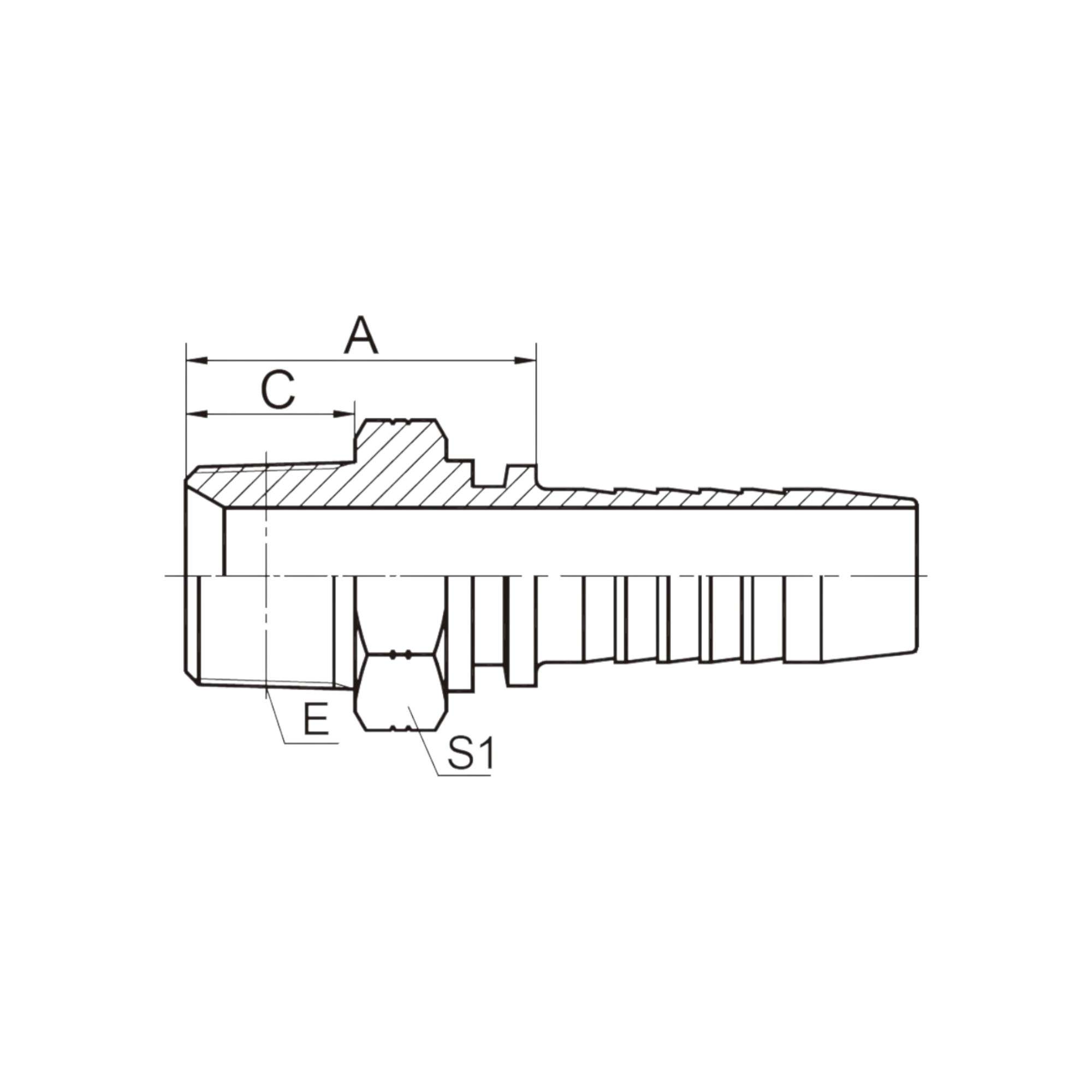 英锥管外螺纹 13011-XX-XX