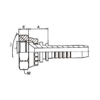美制JIC内螺纹74°内锥面  26711-XX-XX