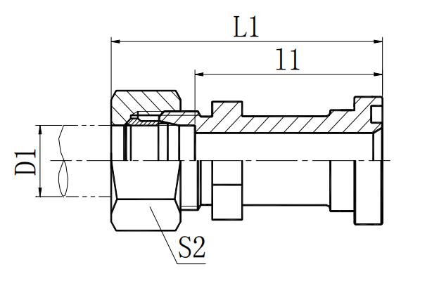 1CFL,1DFL  公制螺纹卡套式/轻系列法兰ISO6162-1