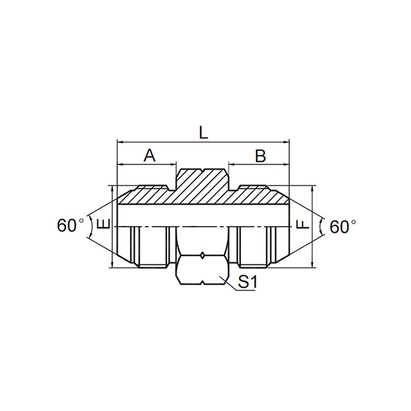 日本英管外螺纹60°外锥  1S
