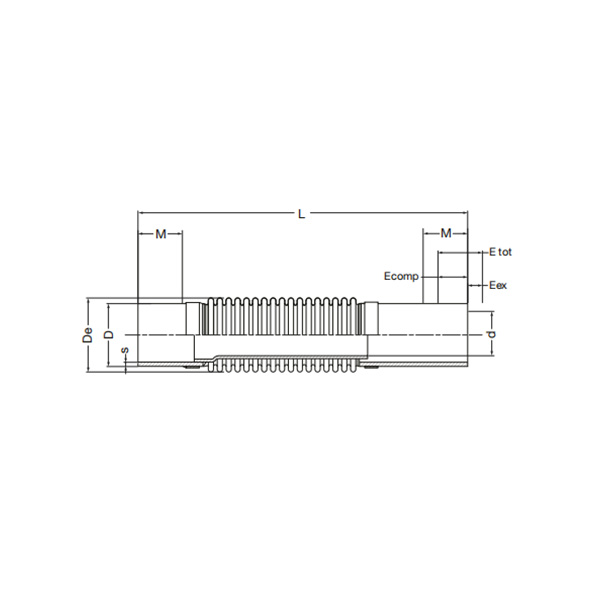 带焊接端的轴向膨胀节 - Multi-Ply Axial Expansion Joint with with weld-on  ends for Residential and Industrial 